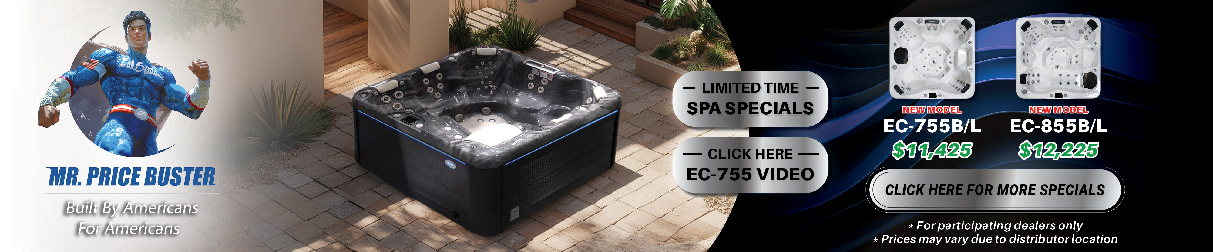 Calspas hot tub being used in a family setting - Fort Worth